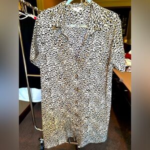 BP leopard t-shirt dress